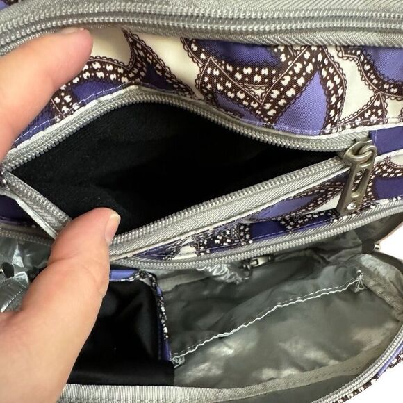 Ju-Ju-Be B.F.F. Diaper Bag Backpack in Lilac Lace Purple Leaf Print - Picture 11 of 16